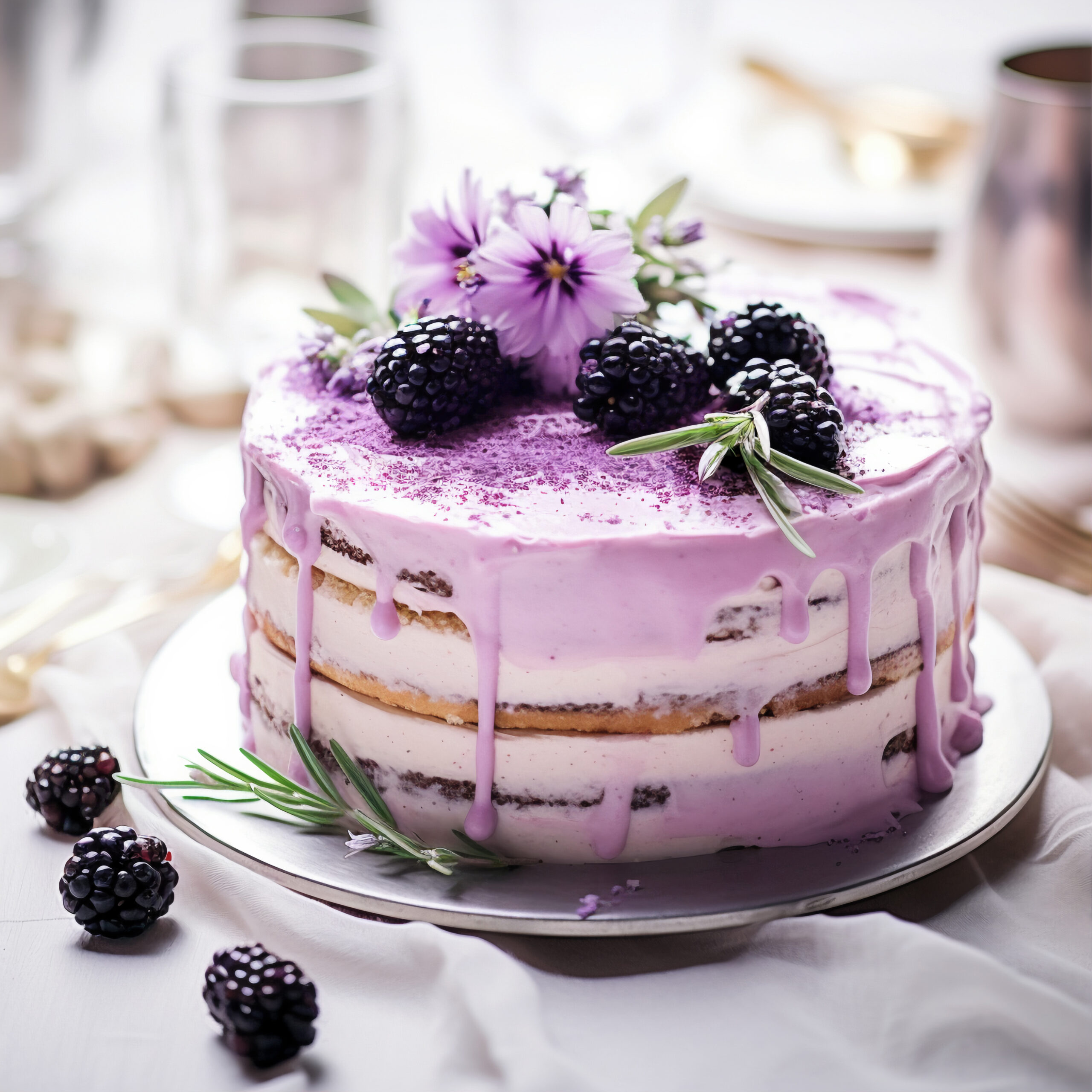 delicious-cake-with-blackberries