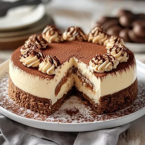 Tiramisu Cheesecake with Chocolate Espresso Cream…